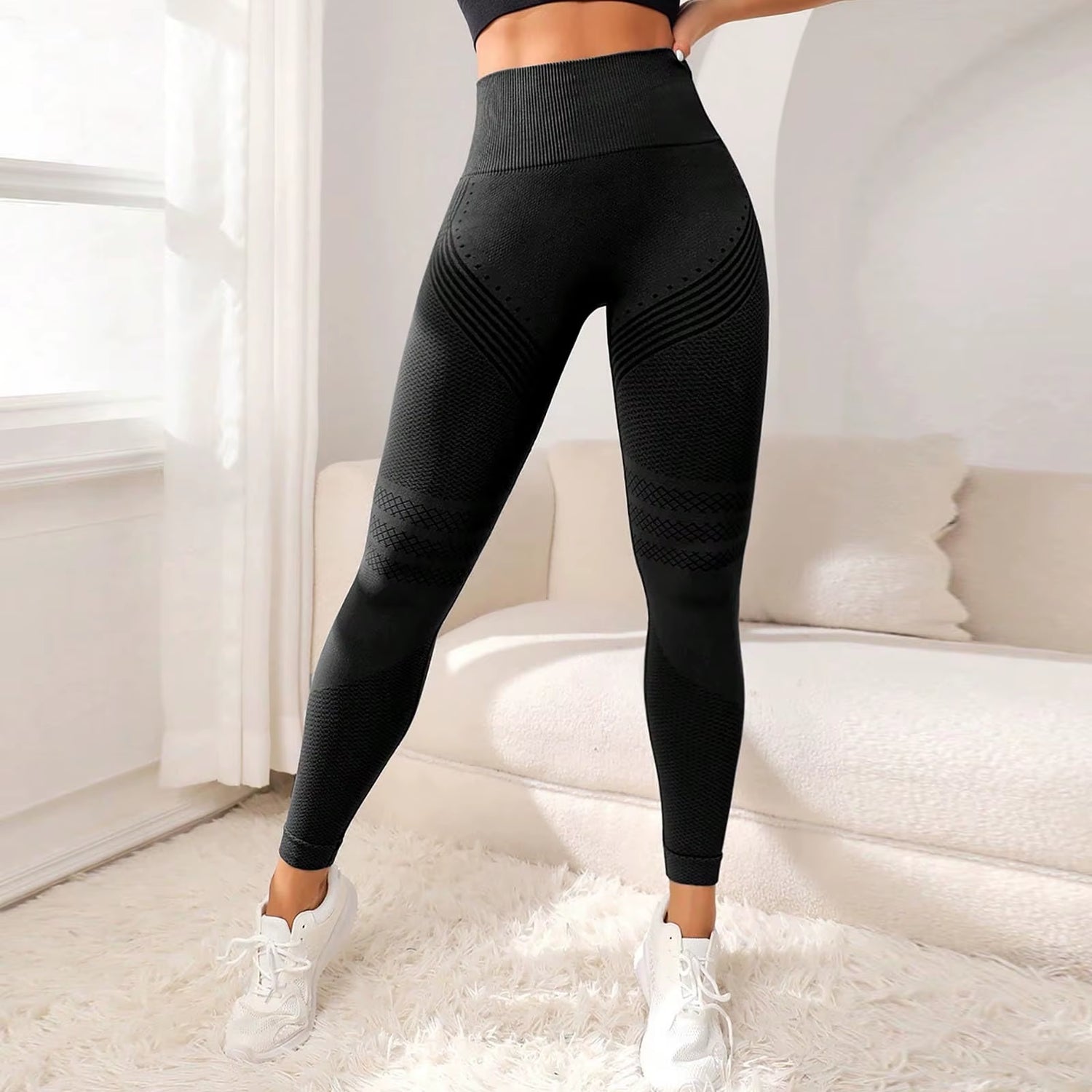 Legging 3D Anti-Cellulite — Silhouette Sculptée